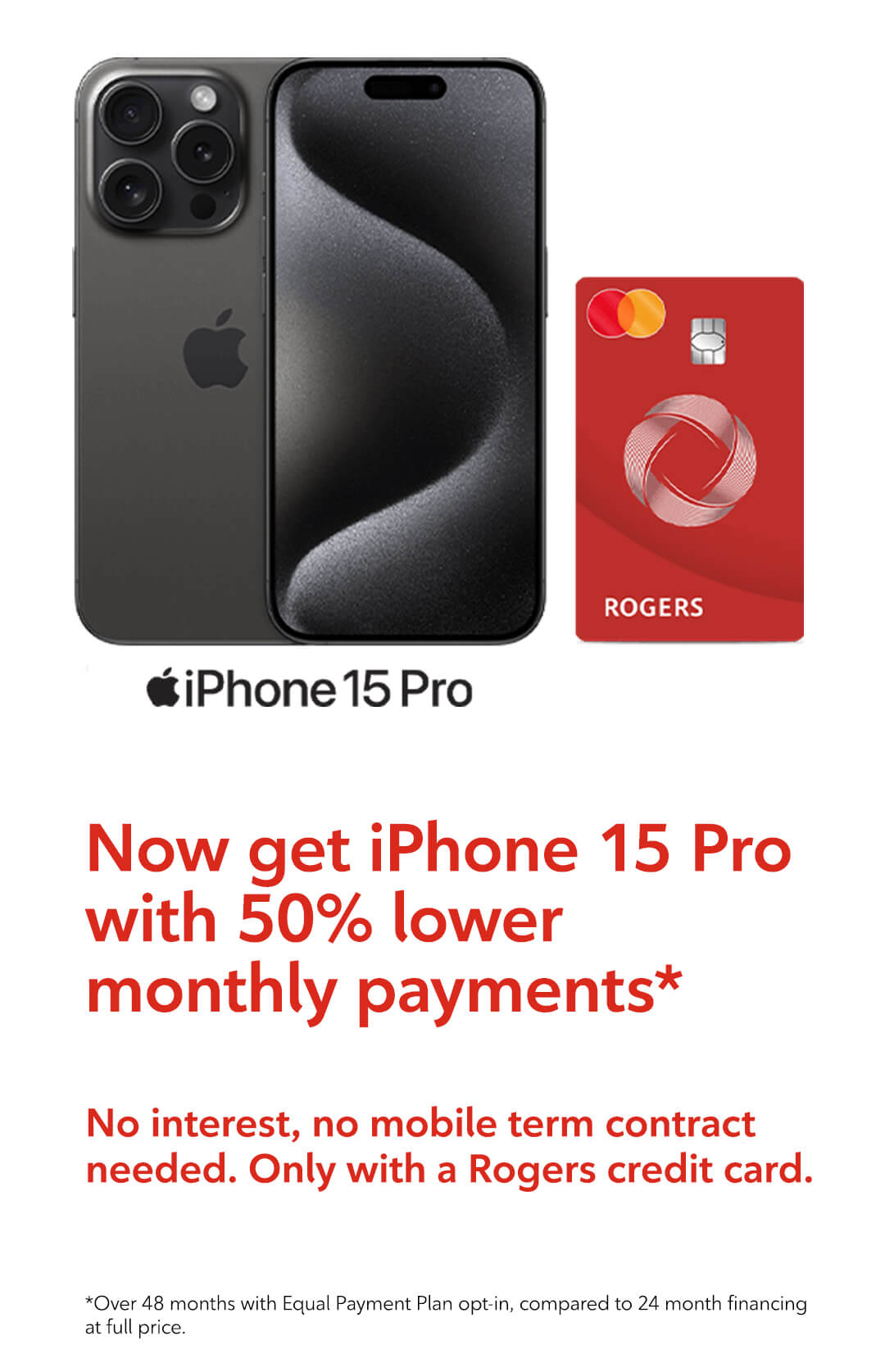 iPhone 15 Pro with Rogers credit card